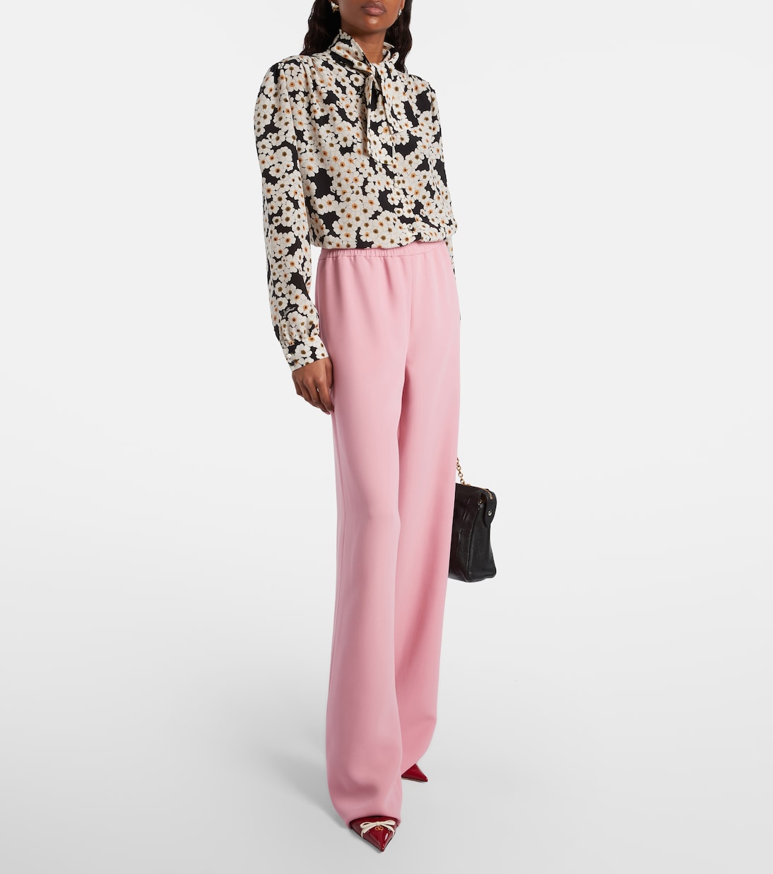 Silk wide-leg pants | Valentino