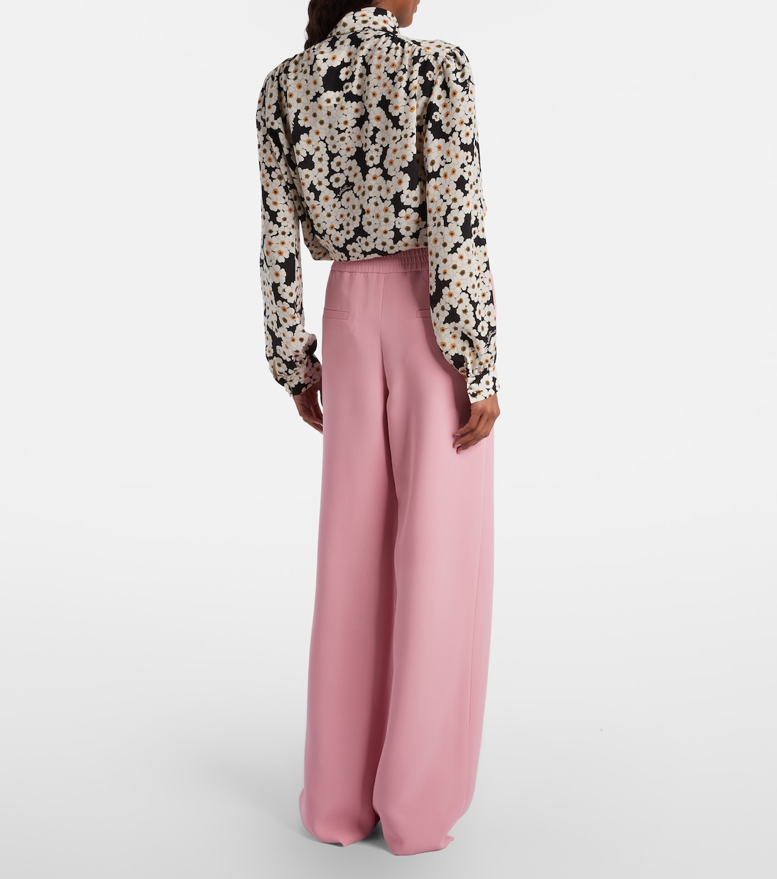 Silk wide-leg pants | Valentino