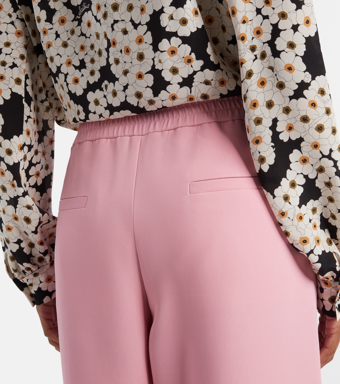 Silk wide-leg pants | Valentino