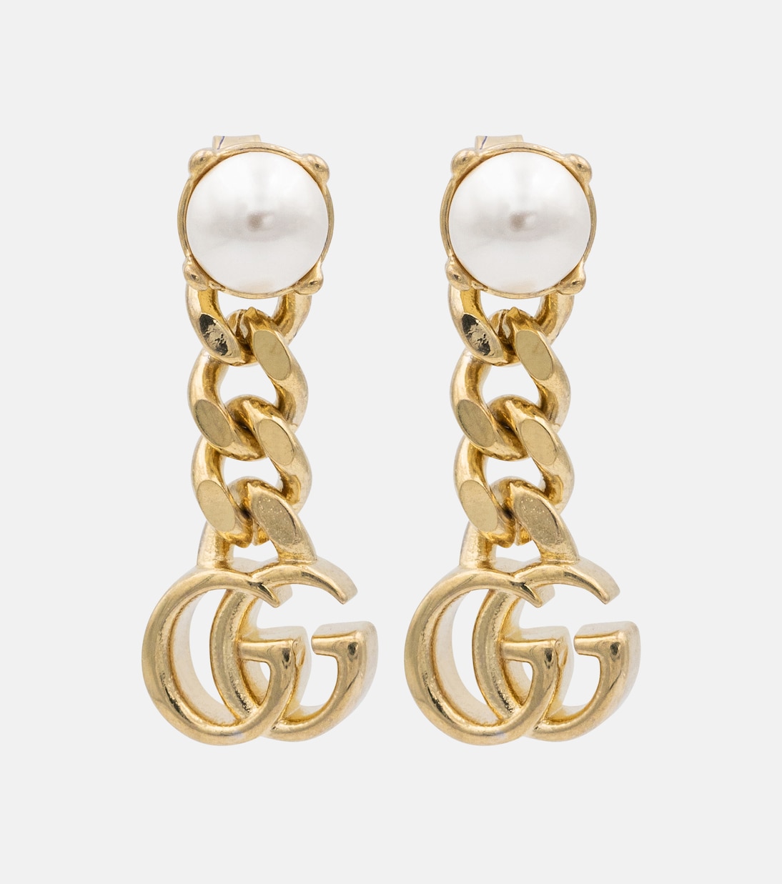 Ohrringe Double G mit Zierperlen | Gucci