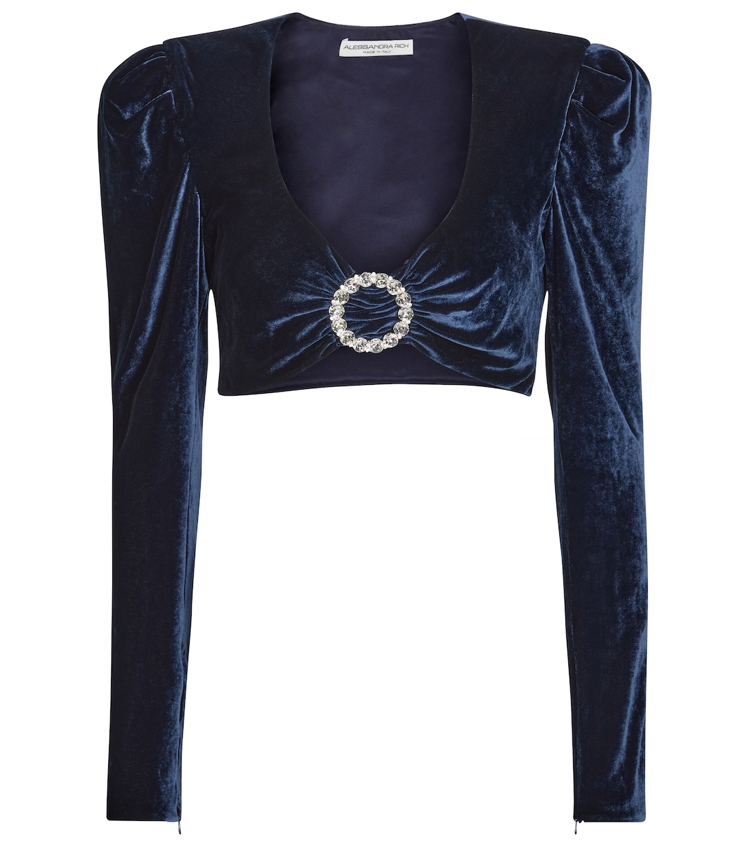 Velvet crop top | Alessandra Rich