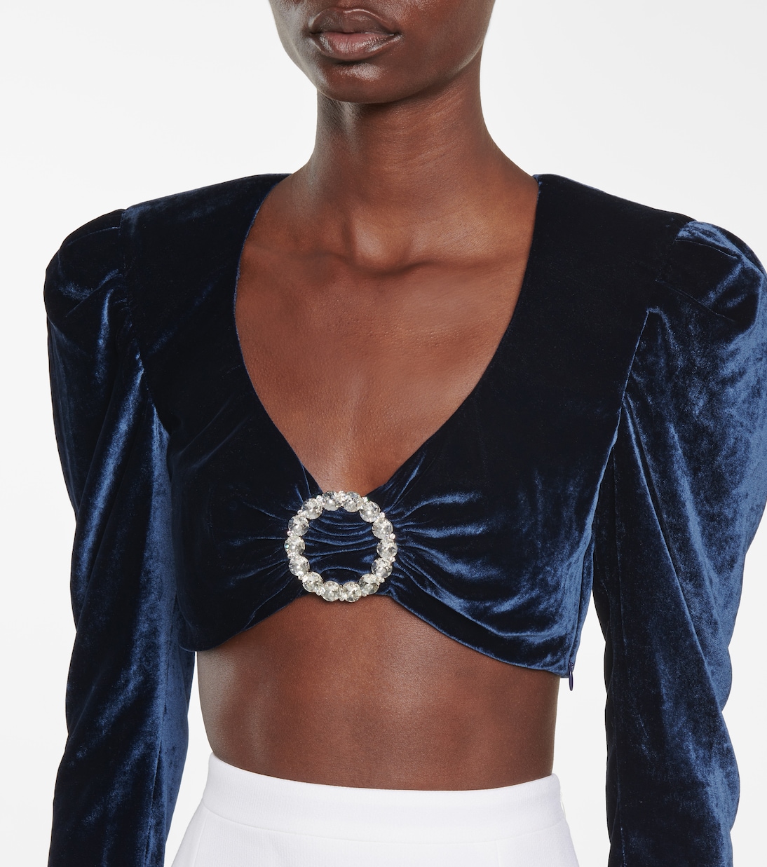 Velvet crop top | Alessandra Rich