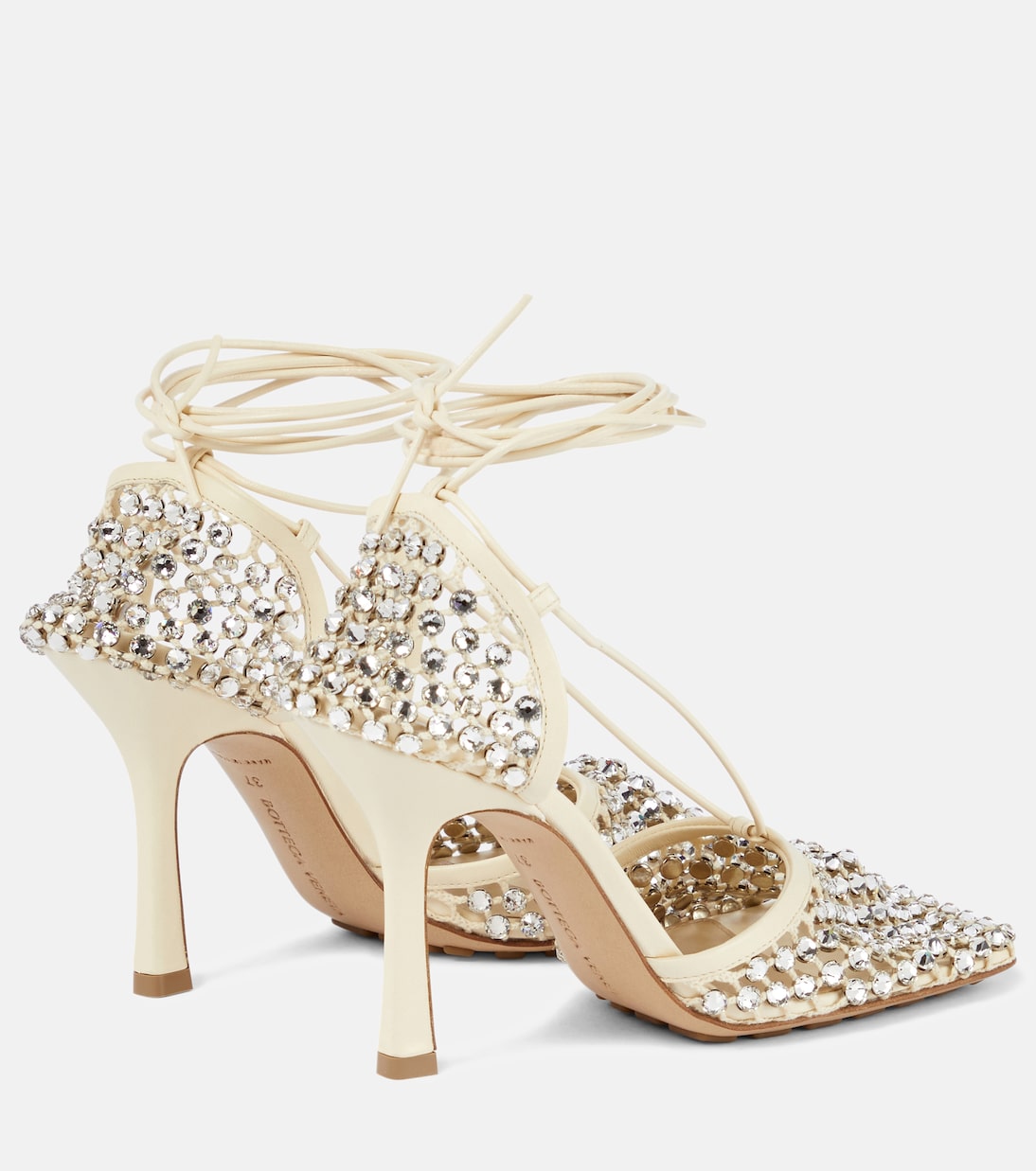Sparkle Stretch embellished sandals | Bottega Veneta