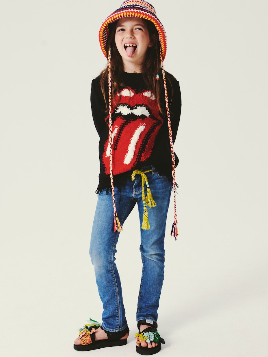 Jacquard virgin wool sweater | Alanui Kids