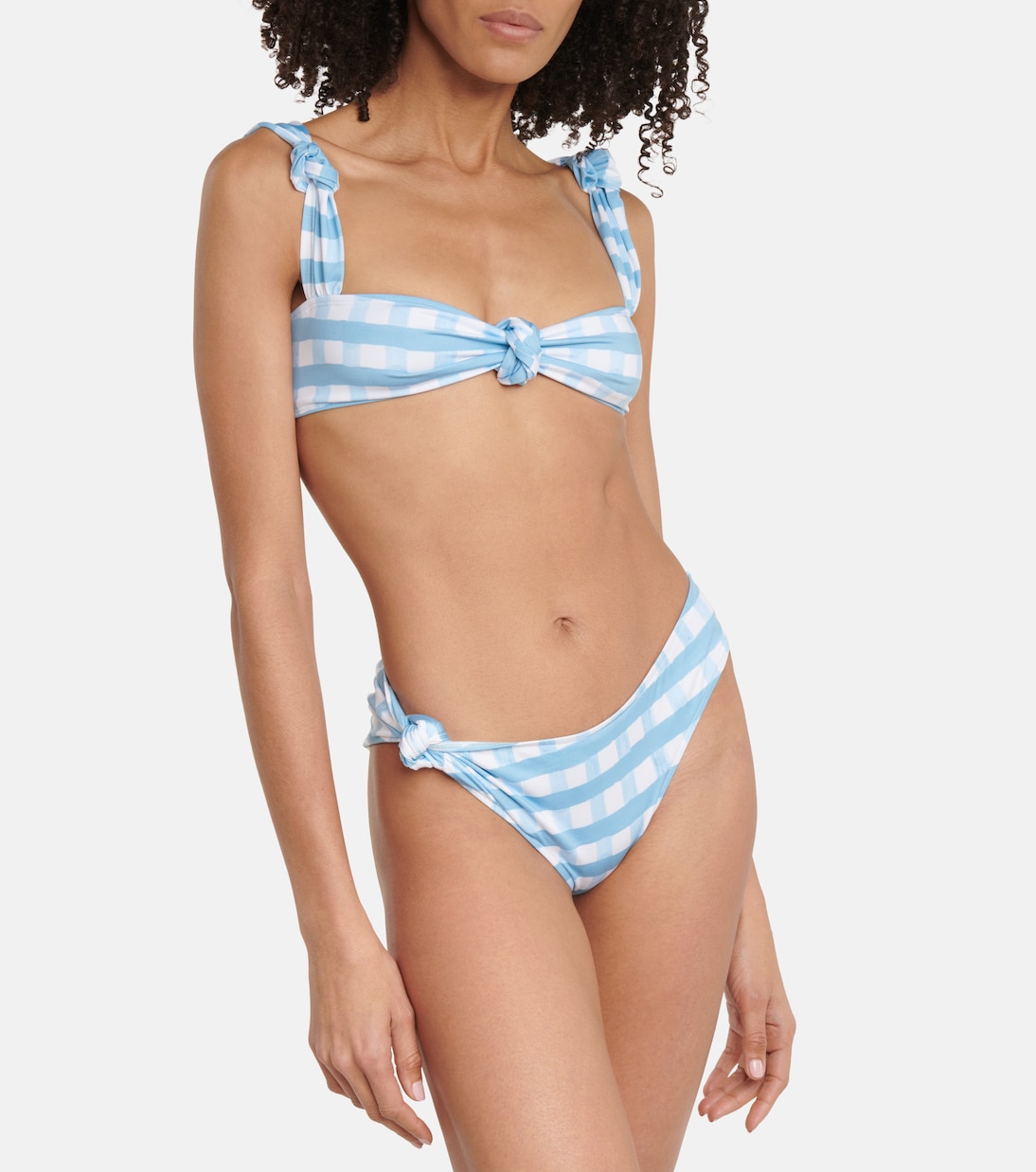 Top de bikini Le Haut Vichy a cuadros | Jacquemus