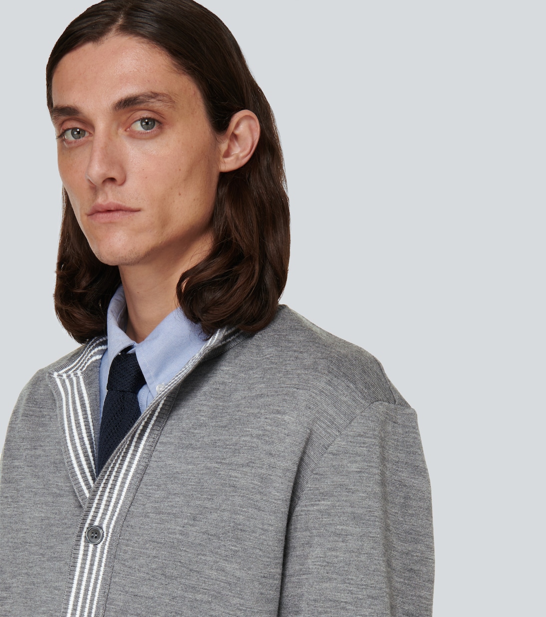 Virgin wool cardigan | Thom Browne