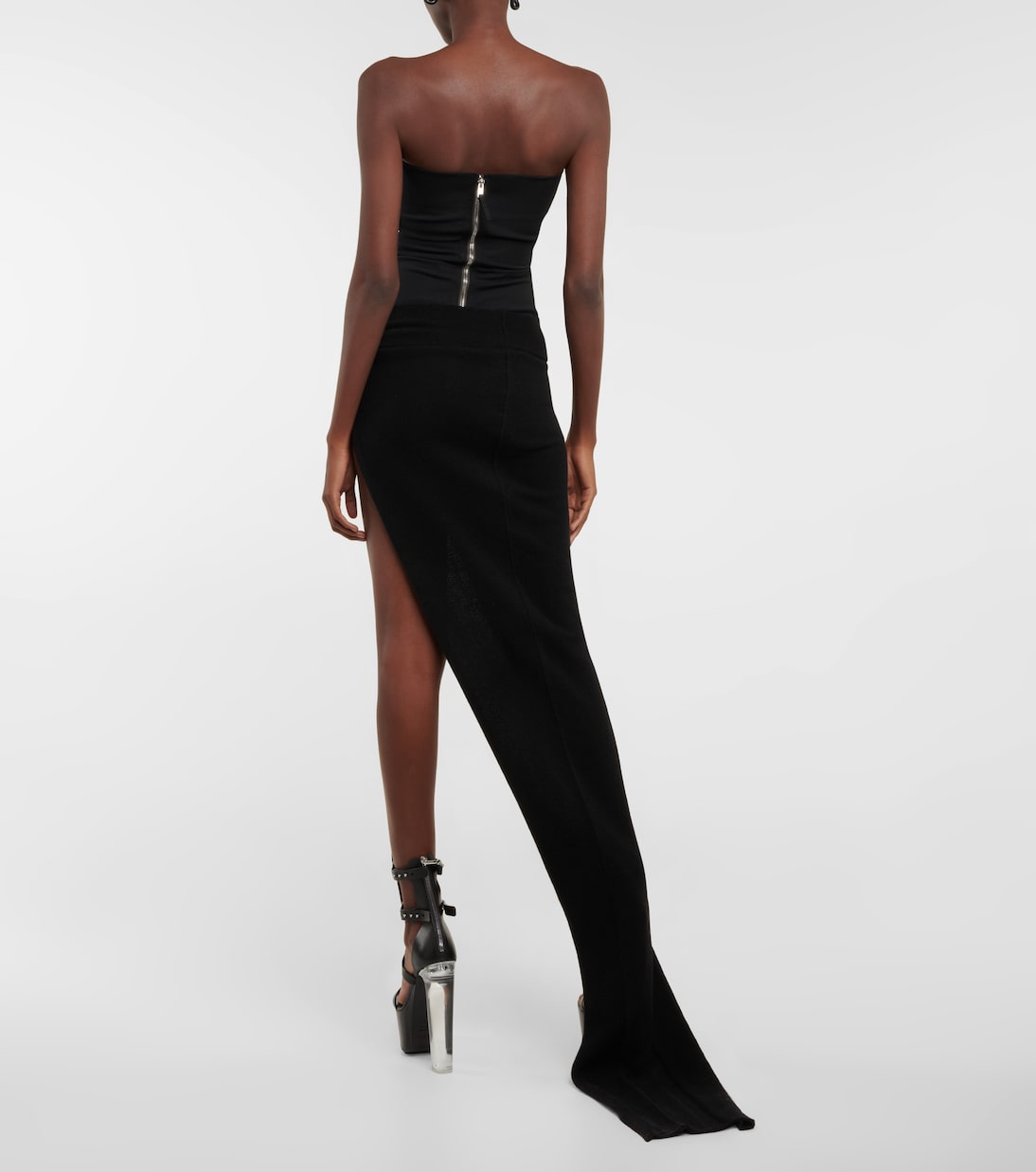 Asymmetric cashmere and wool maxi skirt | Rick Owens