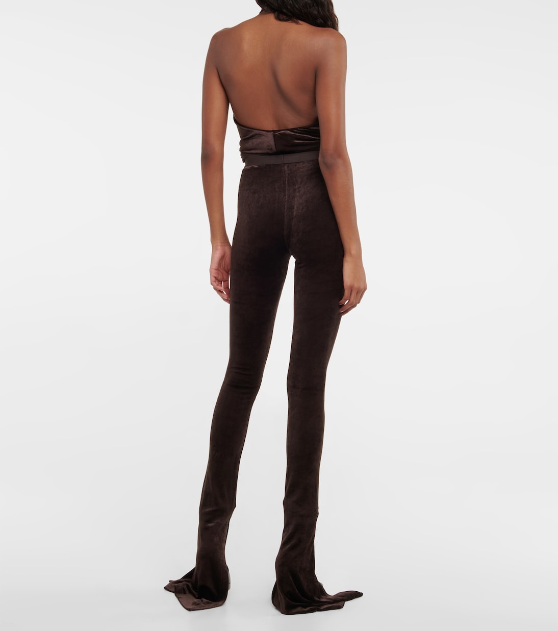Pantalon à taille haute en velours | Rick Owens