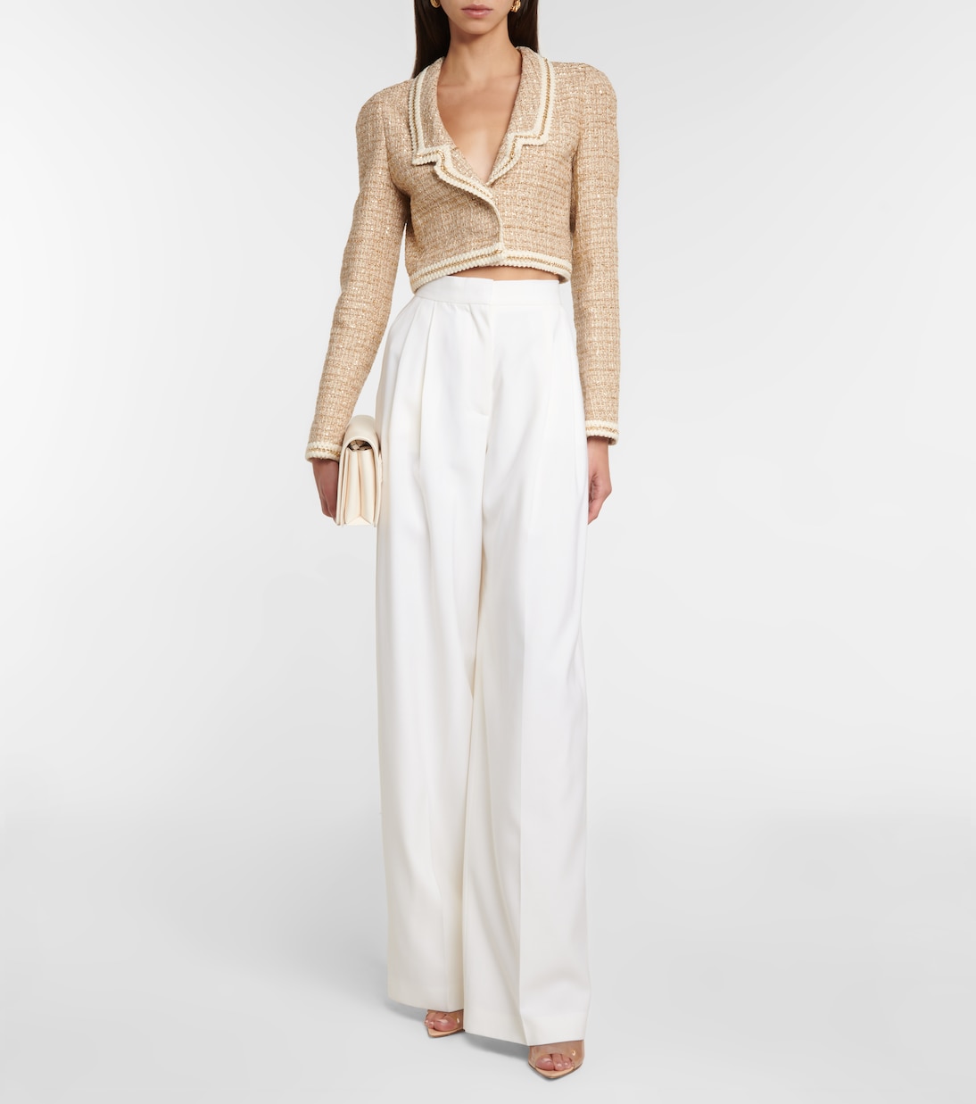 Cropped-Blazer aus Bouclé | Giambattista Valli