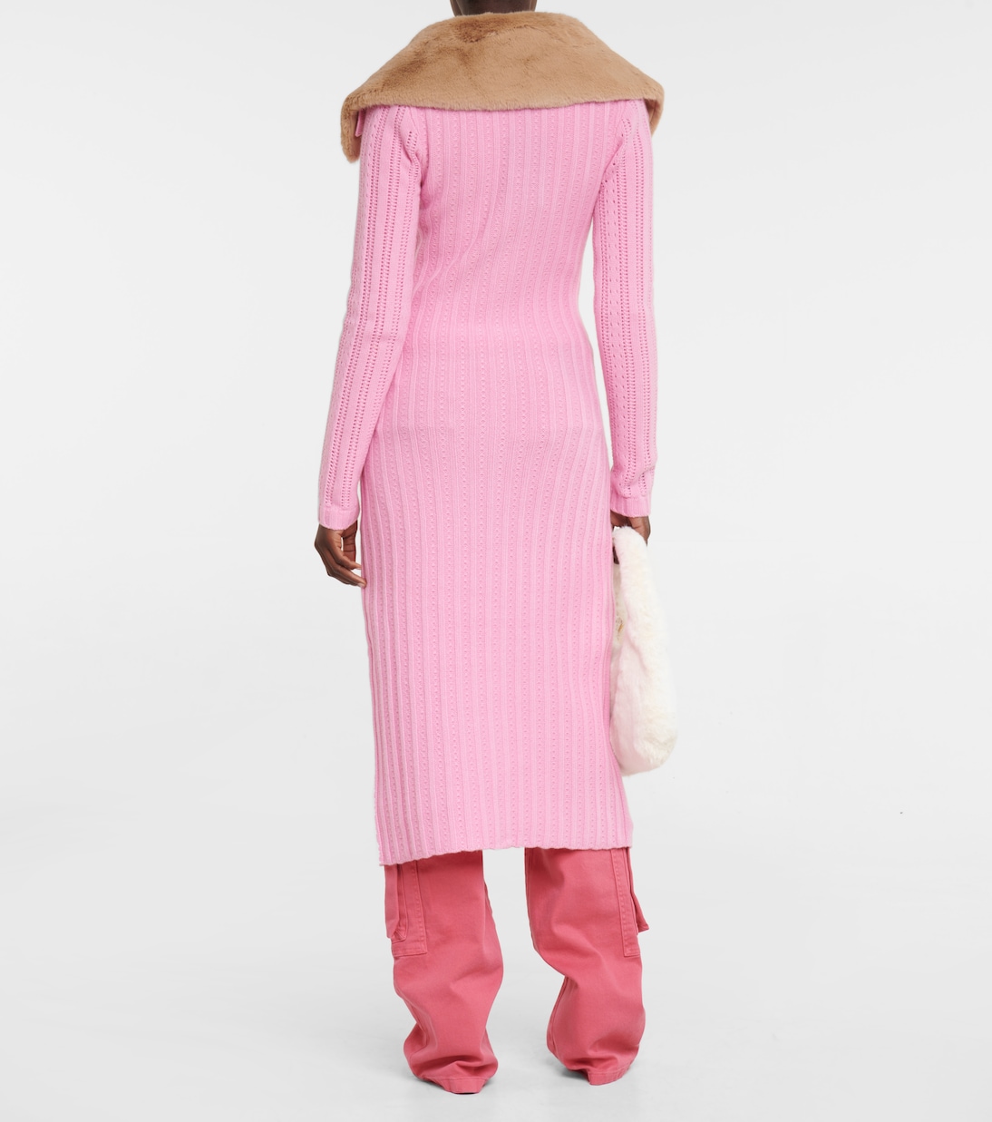 Cardigan Pointelle en laine et cachemire | Blumarine