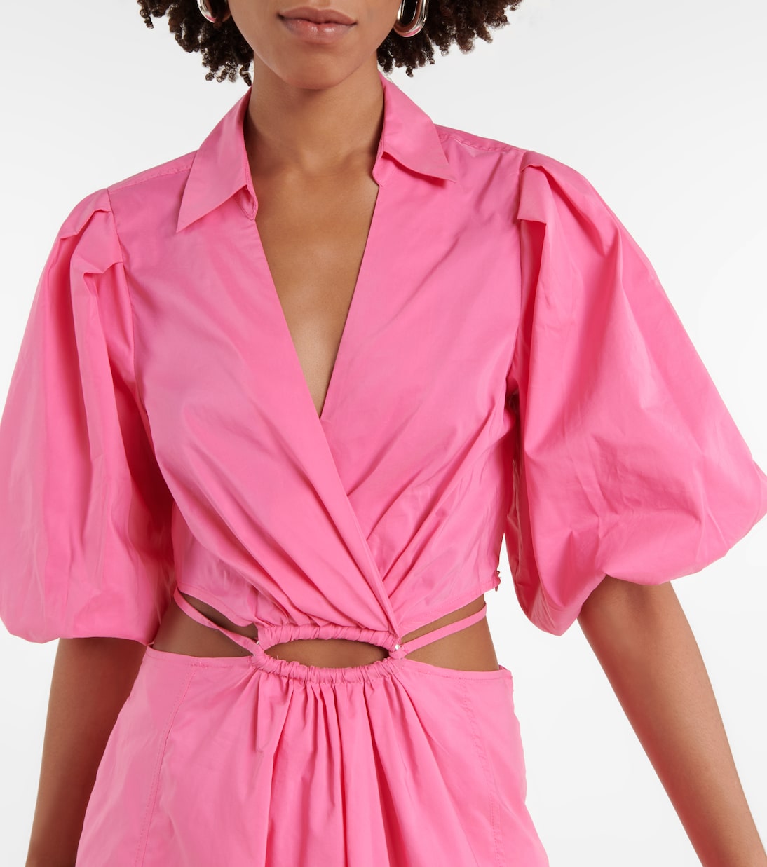 Aulora cutout poplin minidress | Simkhai