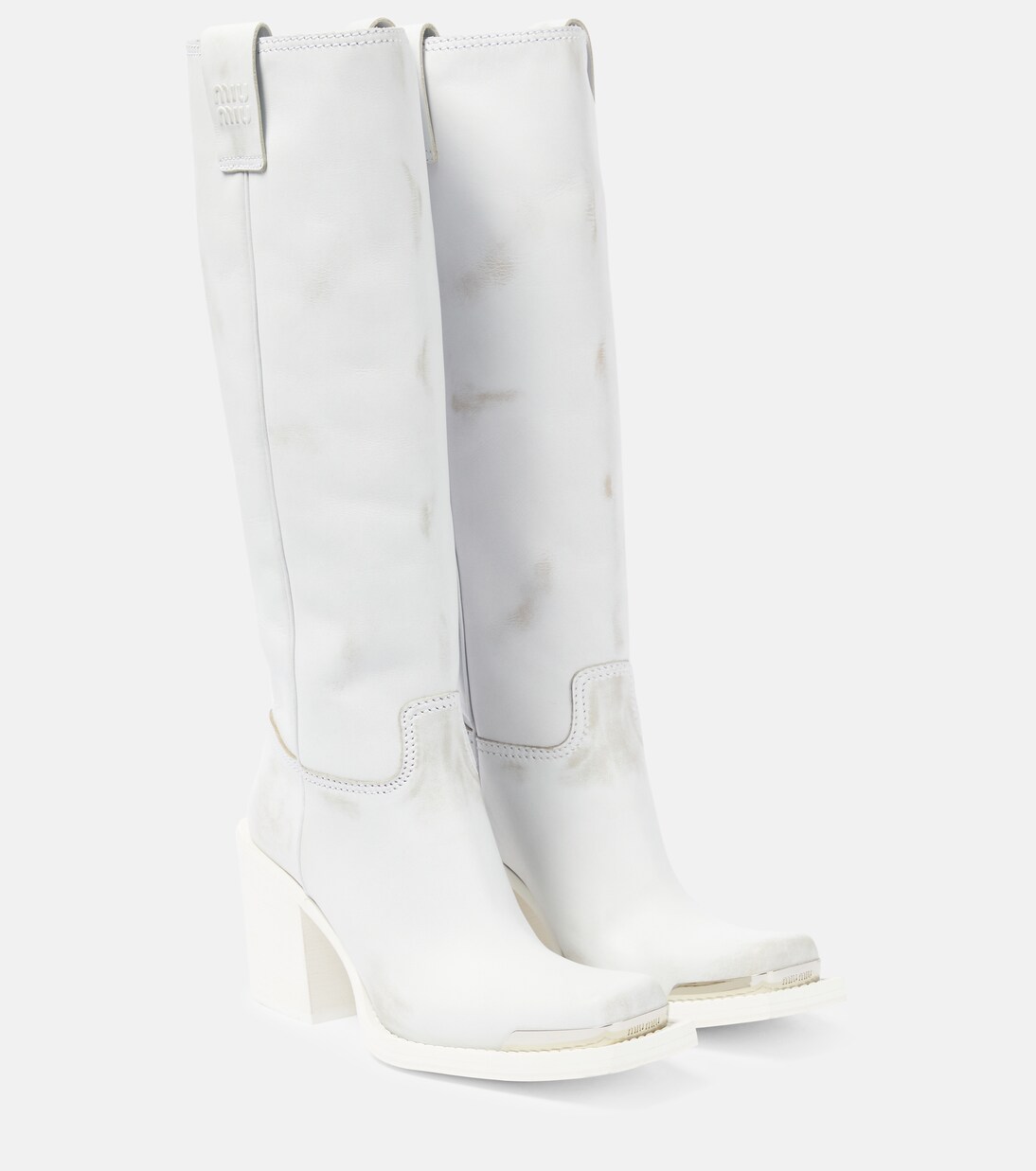 Stiefel aus Leder | Miu Miu