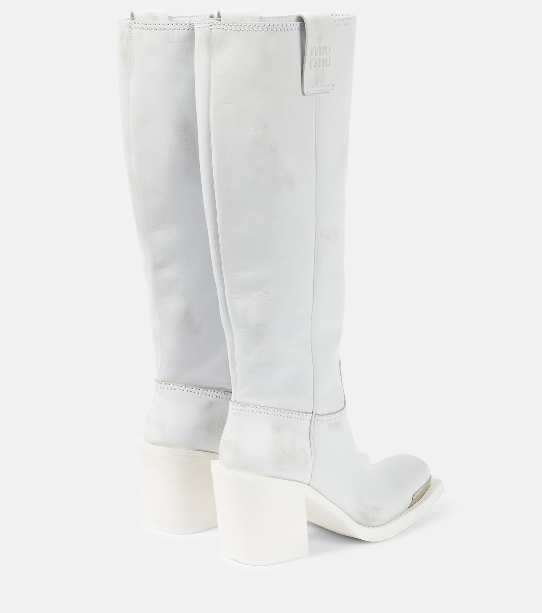 Stiefel aus Leder | Miu Miu