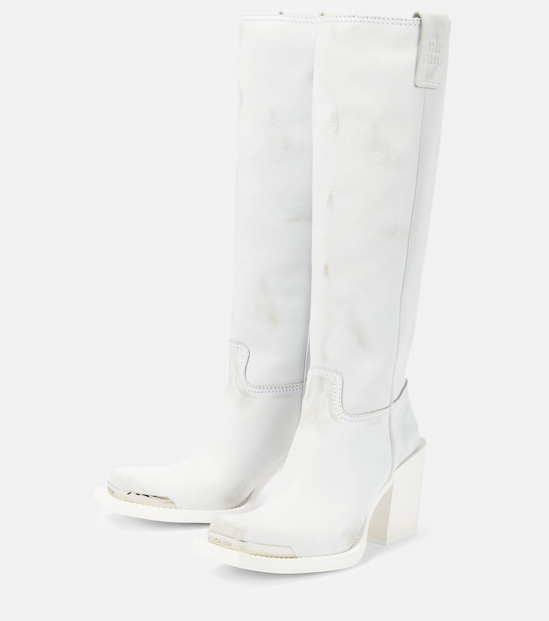 Stiefel aus Leder | Miu Miu