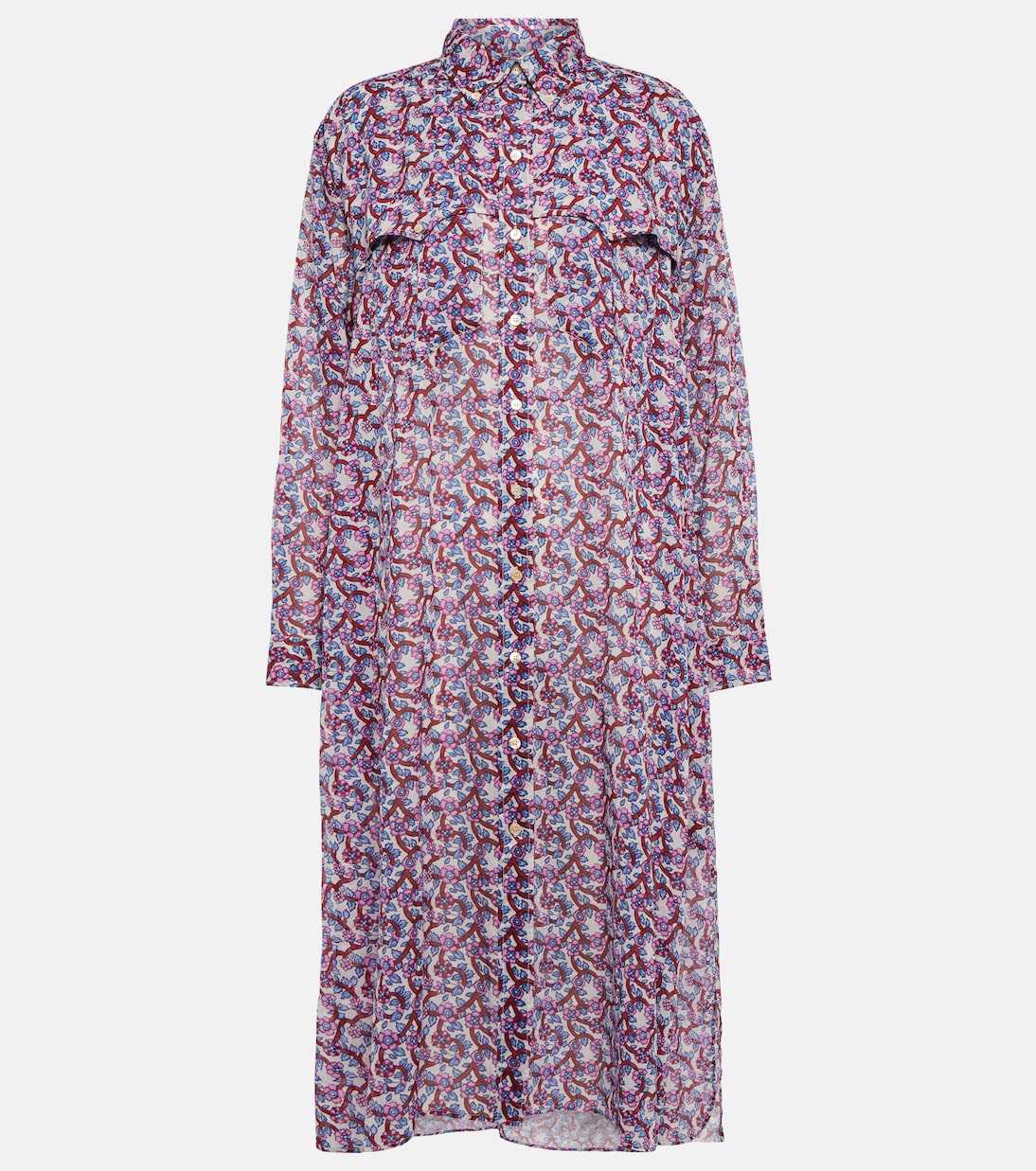 Eliane floral-print cotton midi dress | Marant Etoile