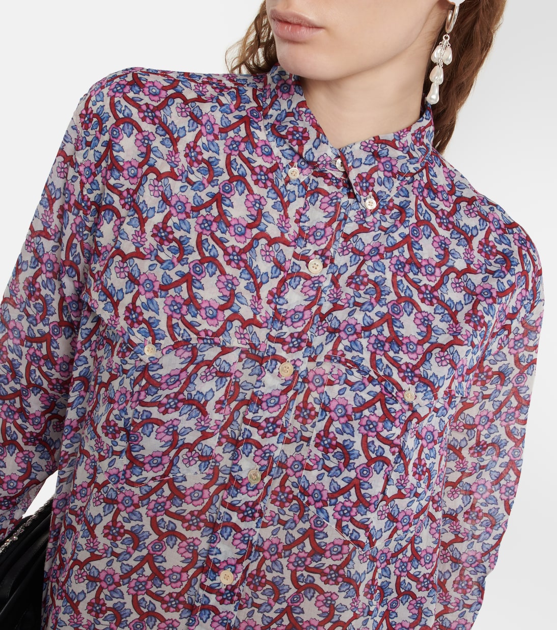 Eliane floral-print cotton midi dress | Marant Etoile
