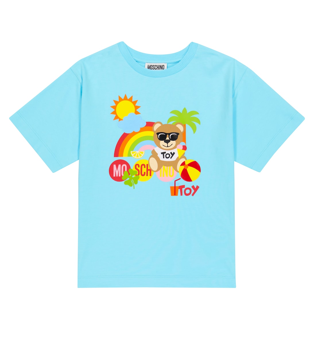 Camiseta de jersey de algodón estampada | Moschino Kids