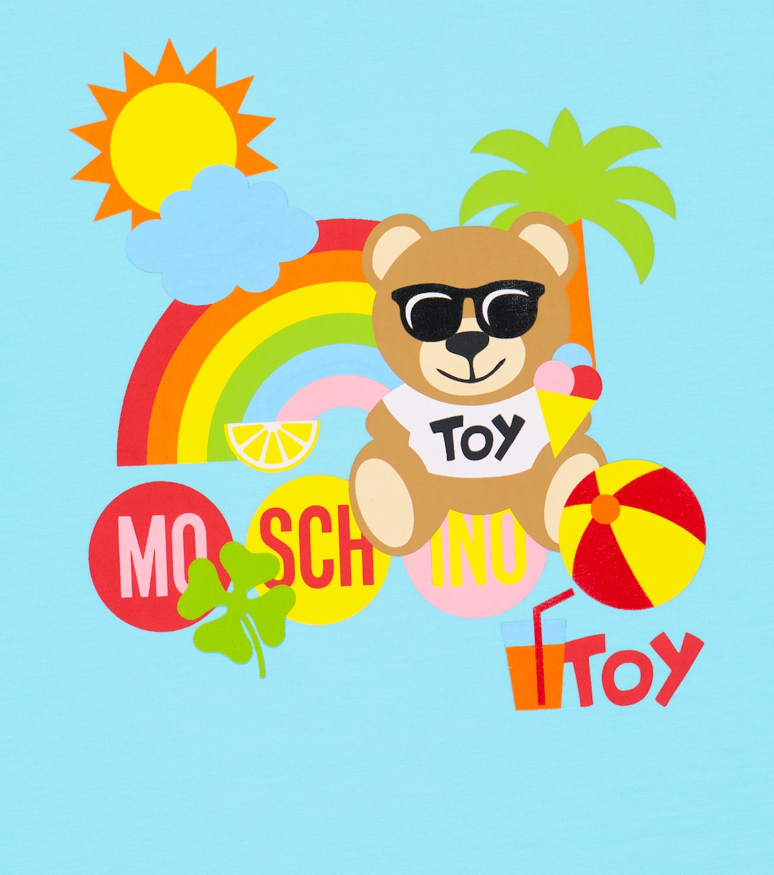 Camiseta de jersey de algodón estampada | Moschino Kids