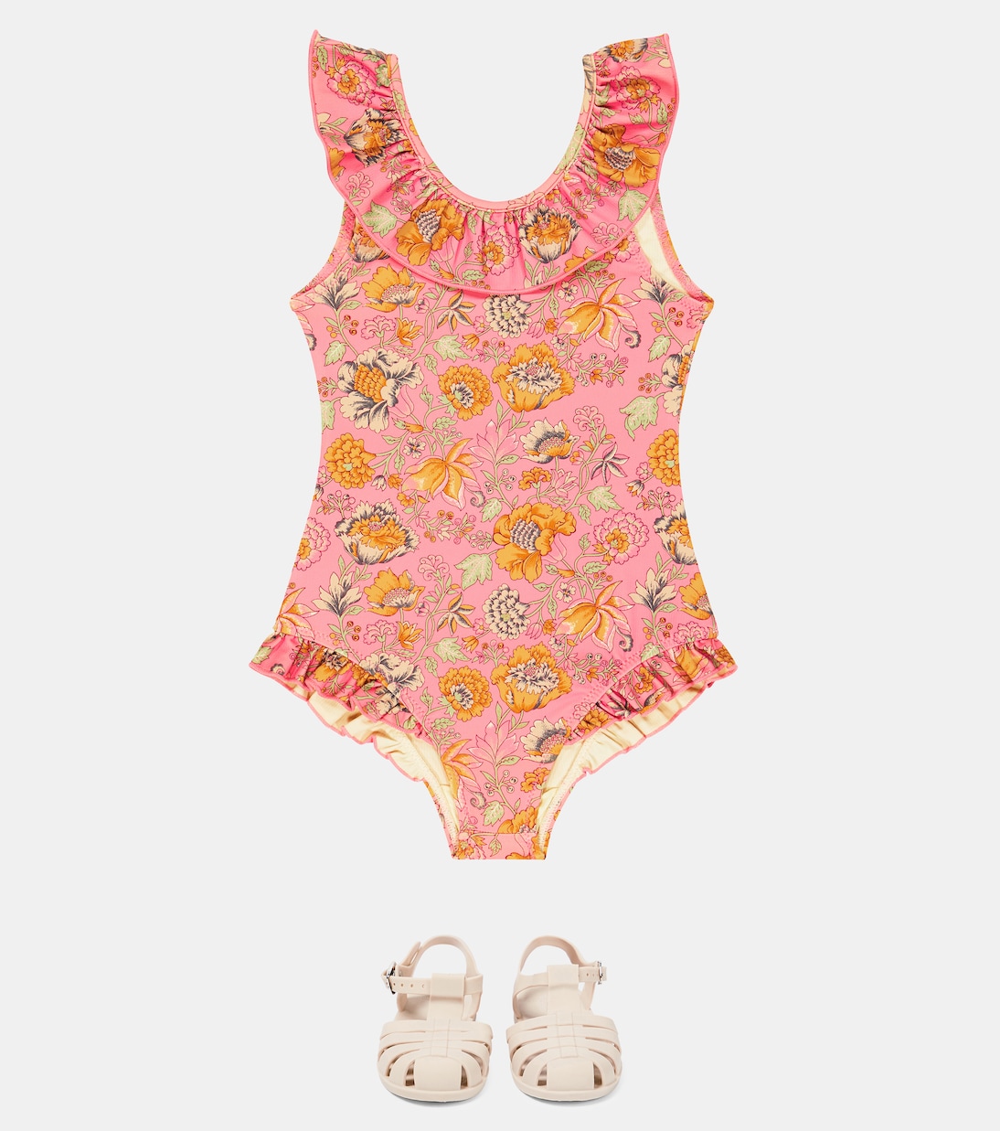 Andrea ruffle-trimmed swimsuit | Louise Misha