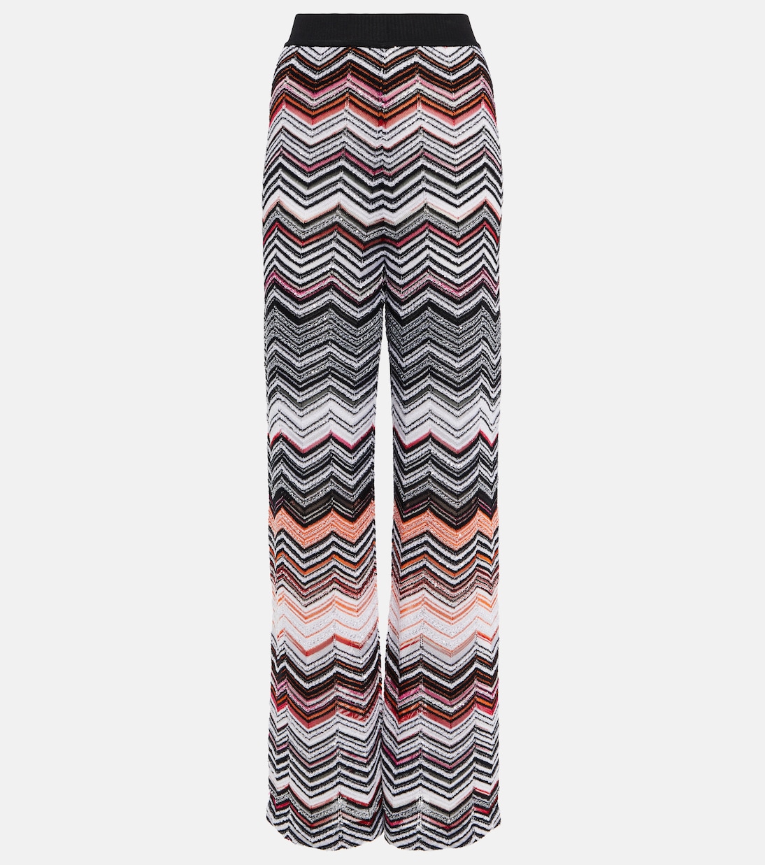 Pantalon ample à taille haute à sequins | Missoni