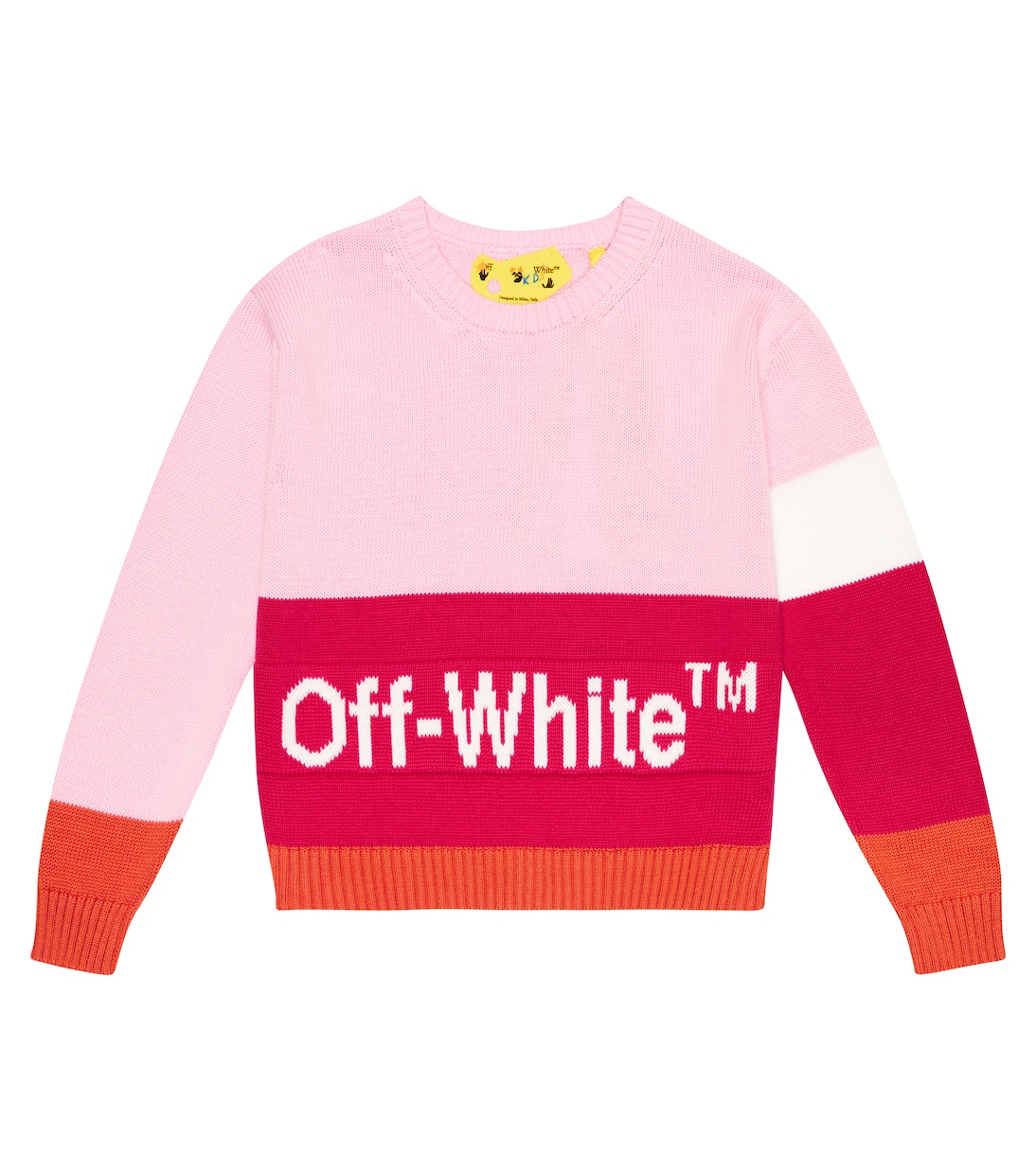 Sudadera de algodón en intarsia | Off-White Kids