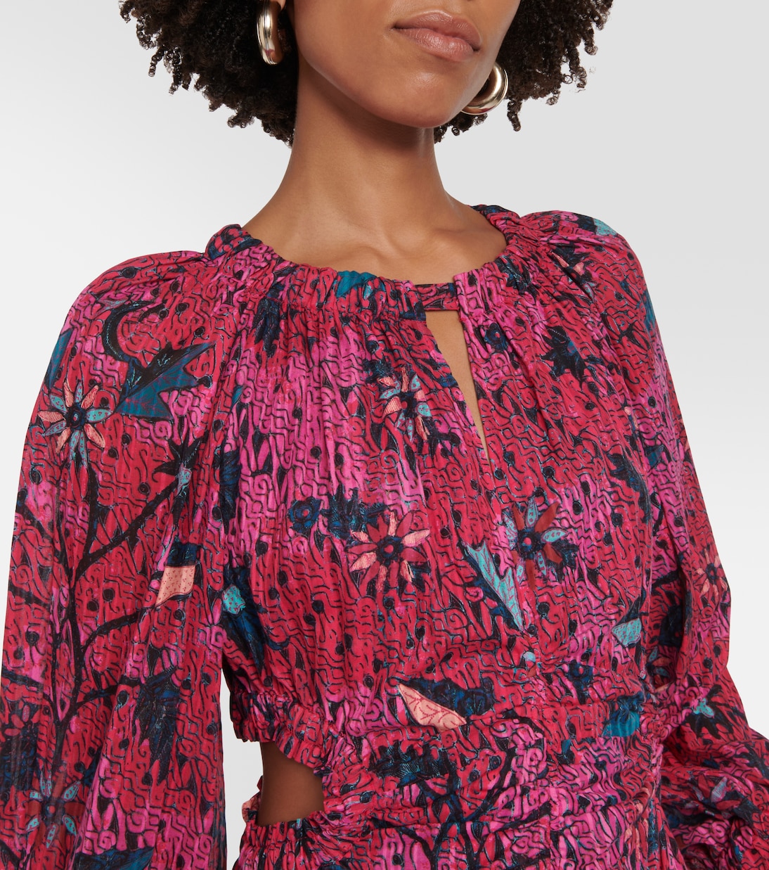 Helia printed cotton-blend midi dress | Ulla Johnson