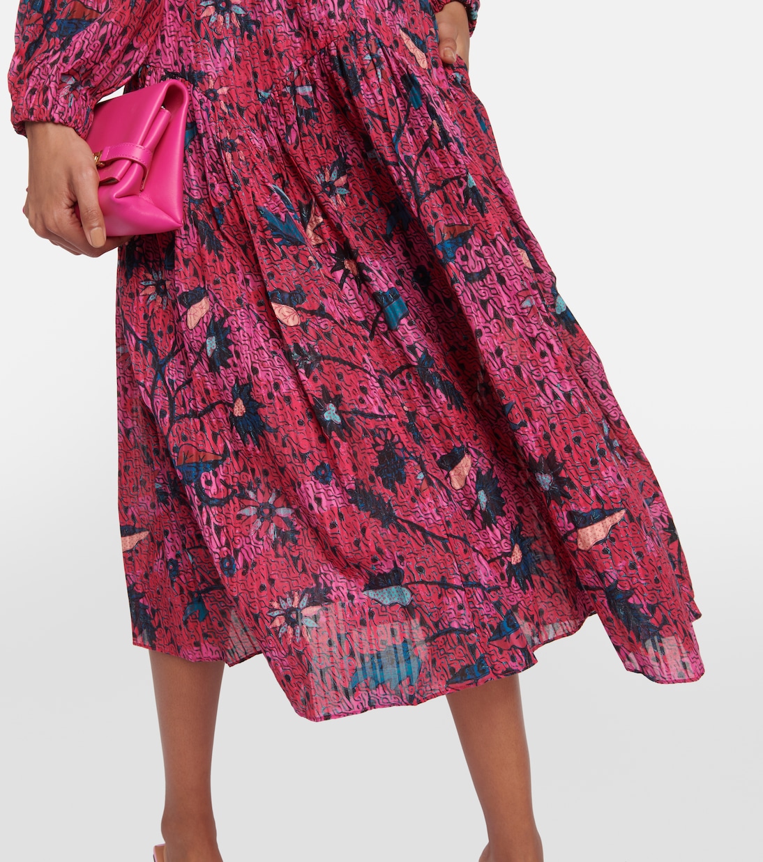 Helia printed cotton-blend midi dress | Ulla Johnson