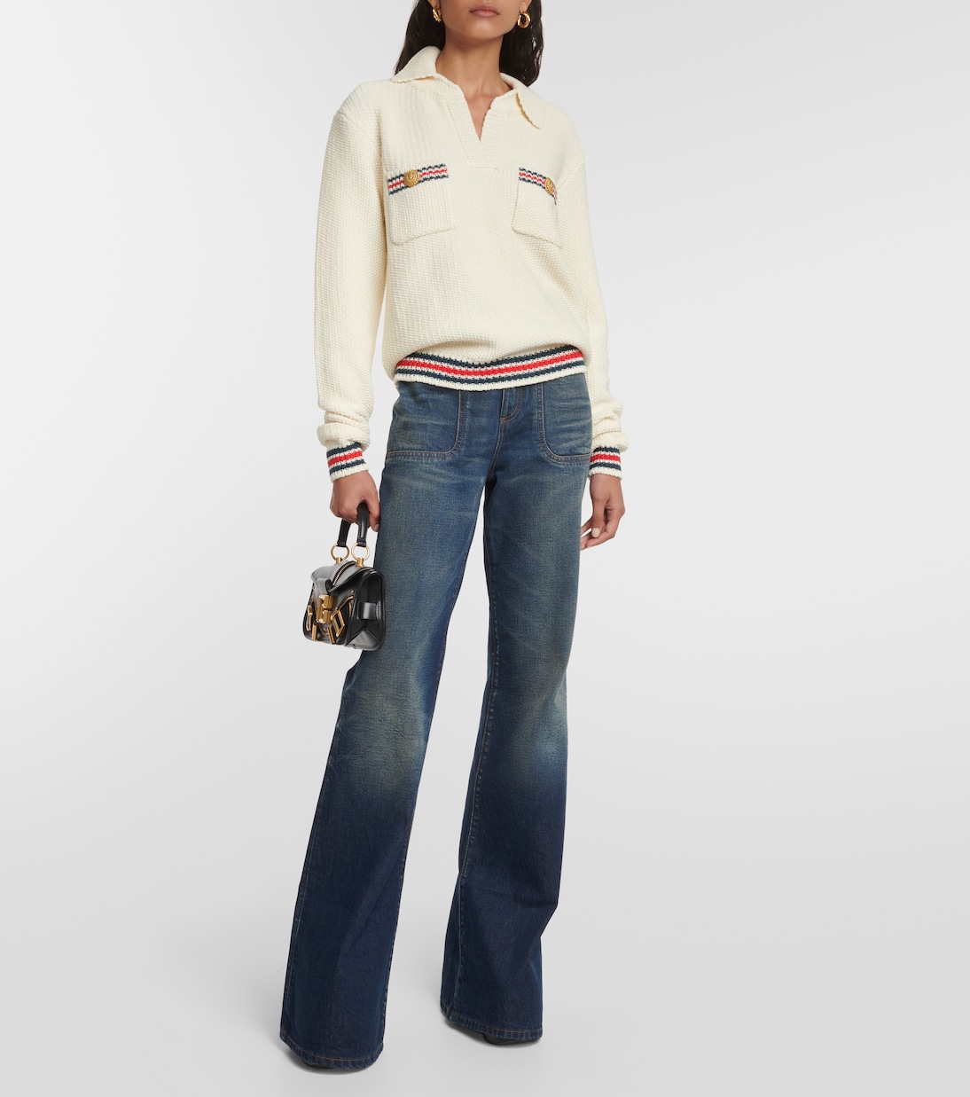 Jersey de punto adornado | Balmain