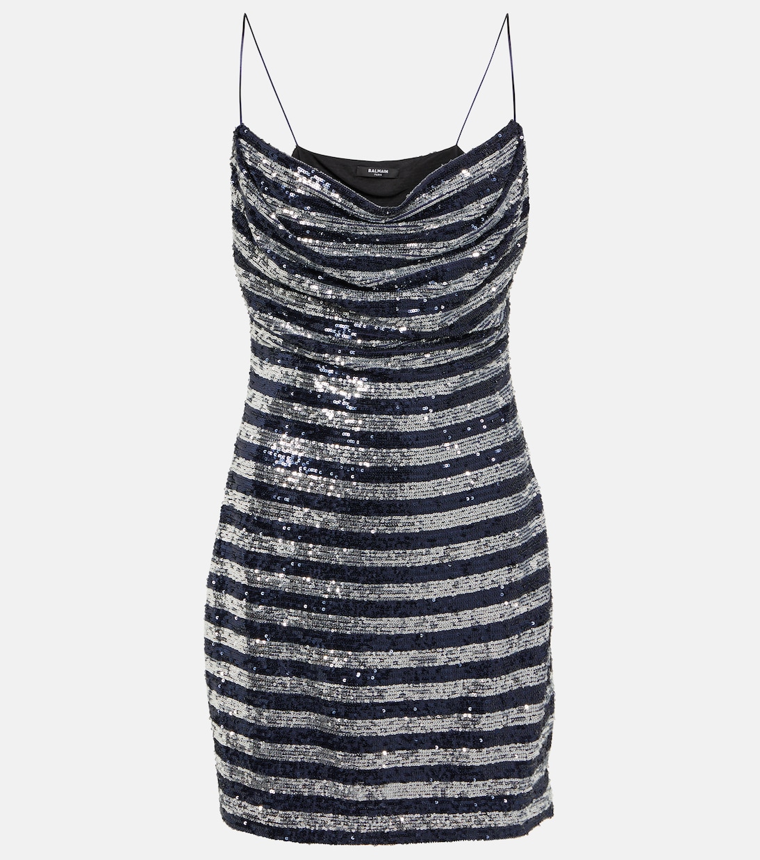 Sequined striped minidress | Balmain