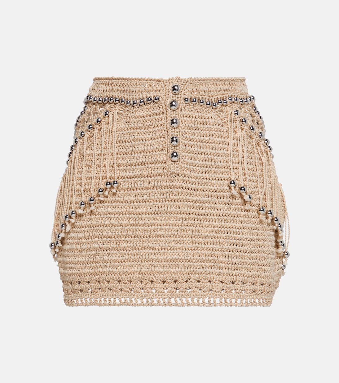 Minifalda de croché de algodón | Rabanne