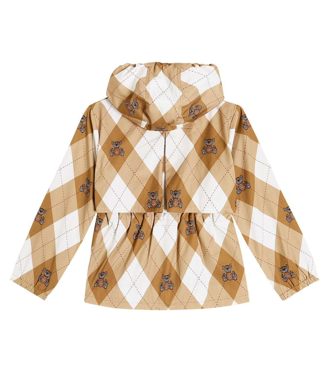 Giacca in cotone con stampa Argyle e Thomas Bear | Burberry Kids