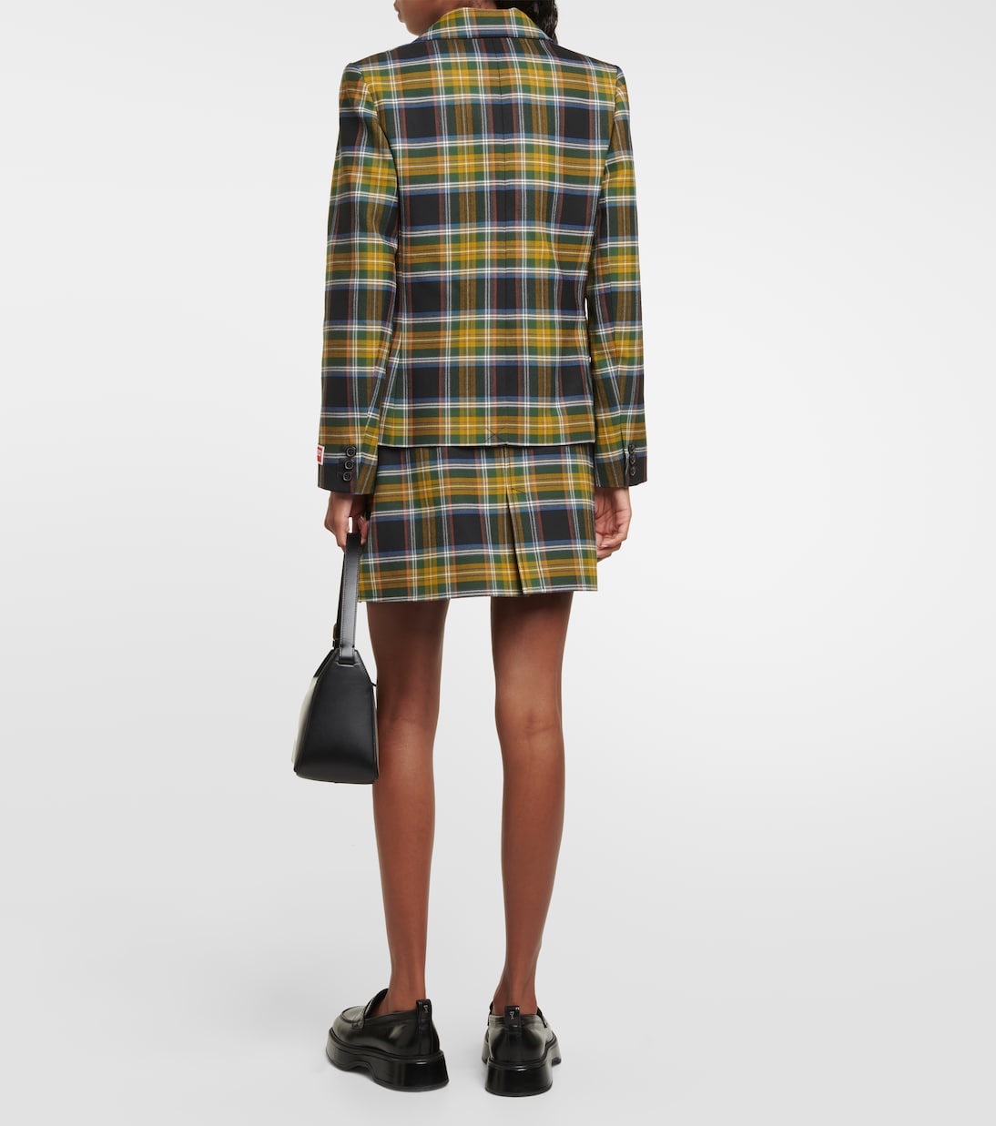 Checked wool-blend blazer | Kenzo
