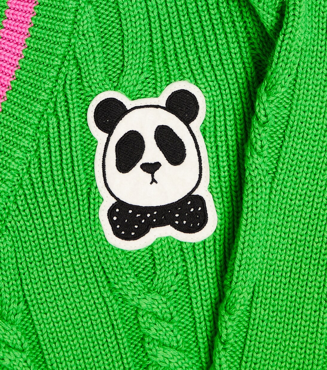 Jersey trenzado con cuello en V | Mini Rodini