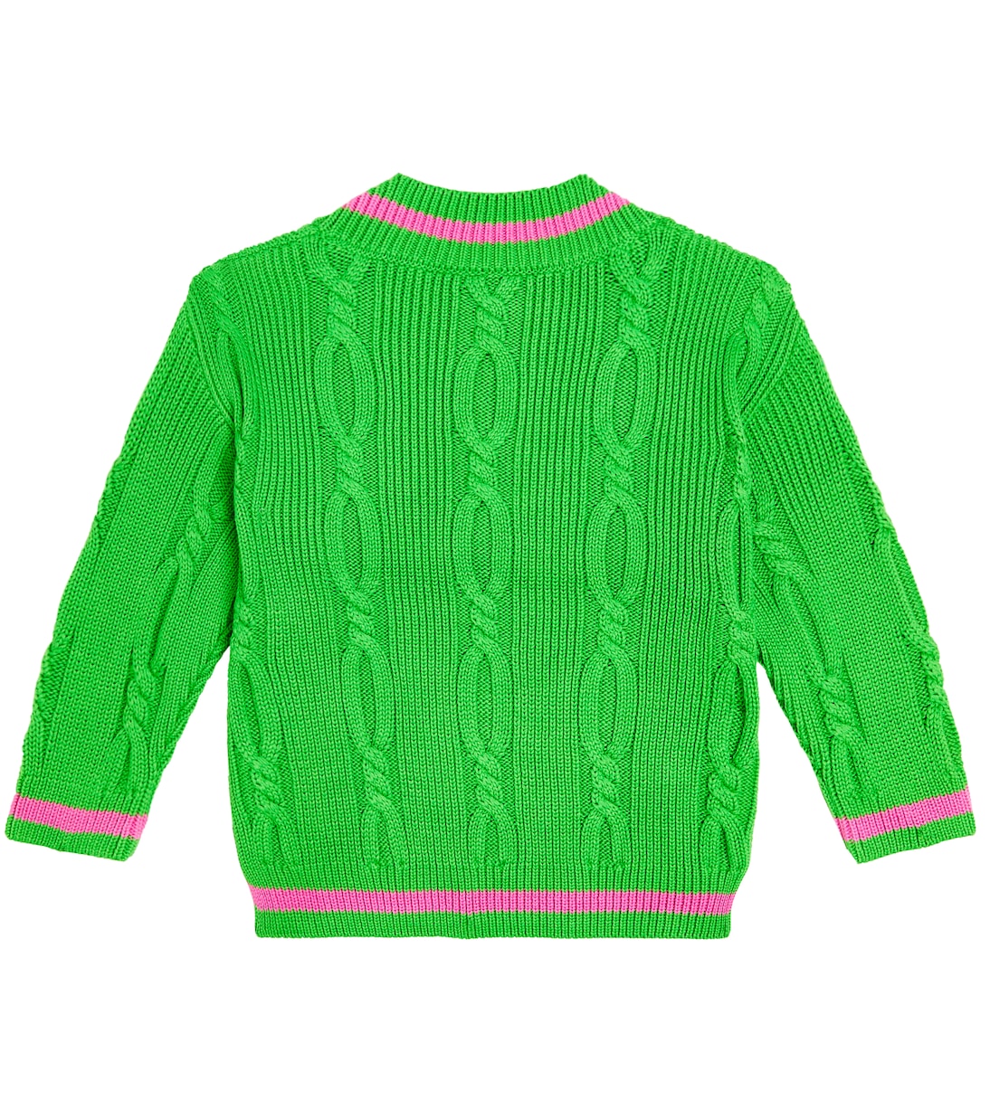 Jersey trenzado con cuello en V | Mini Rodini