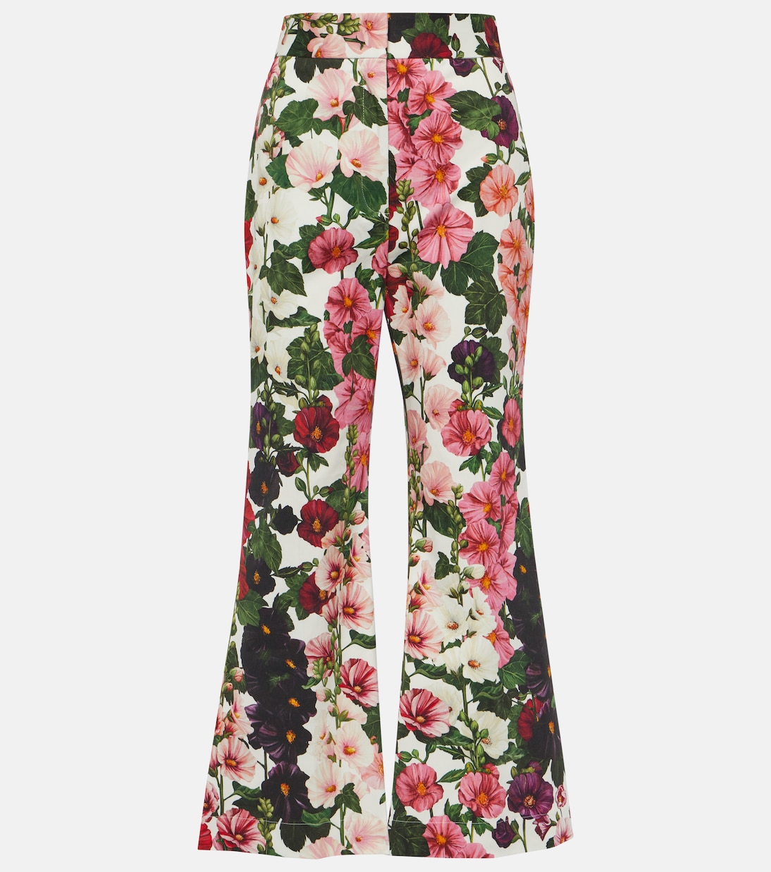 Pantalones flared en mezcla de algodón | Oscar de la Renta