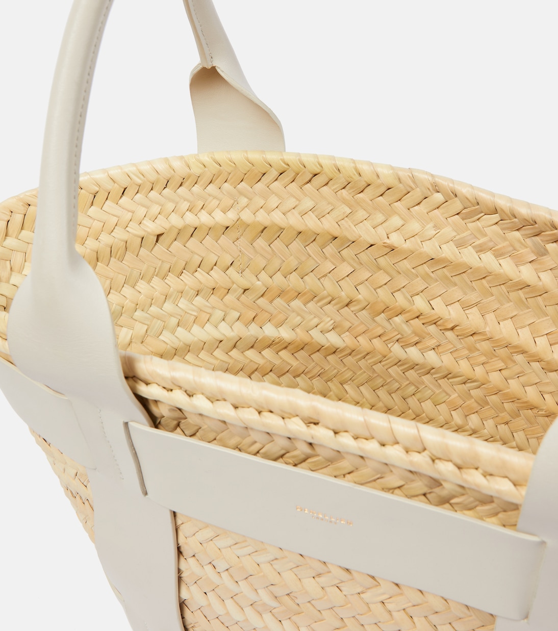 Borsa Santorini in fibra di palma e pelle | DeMellier