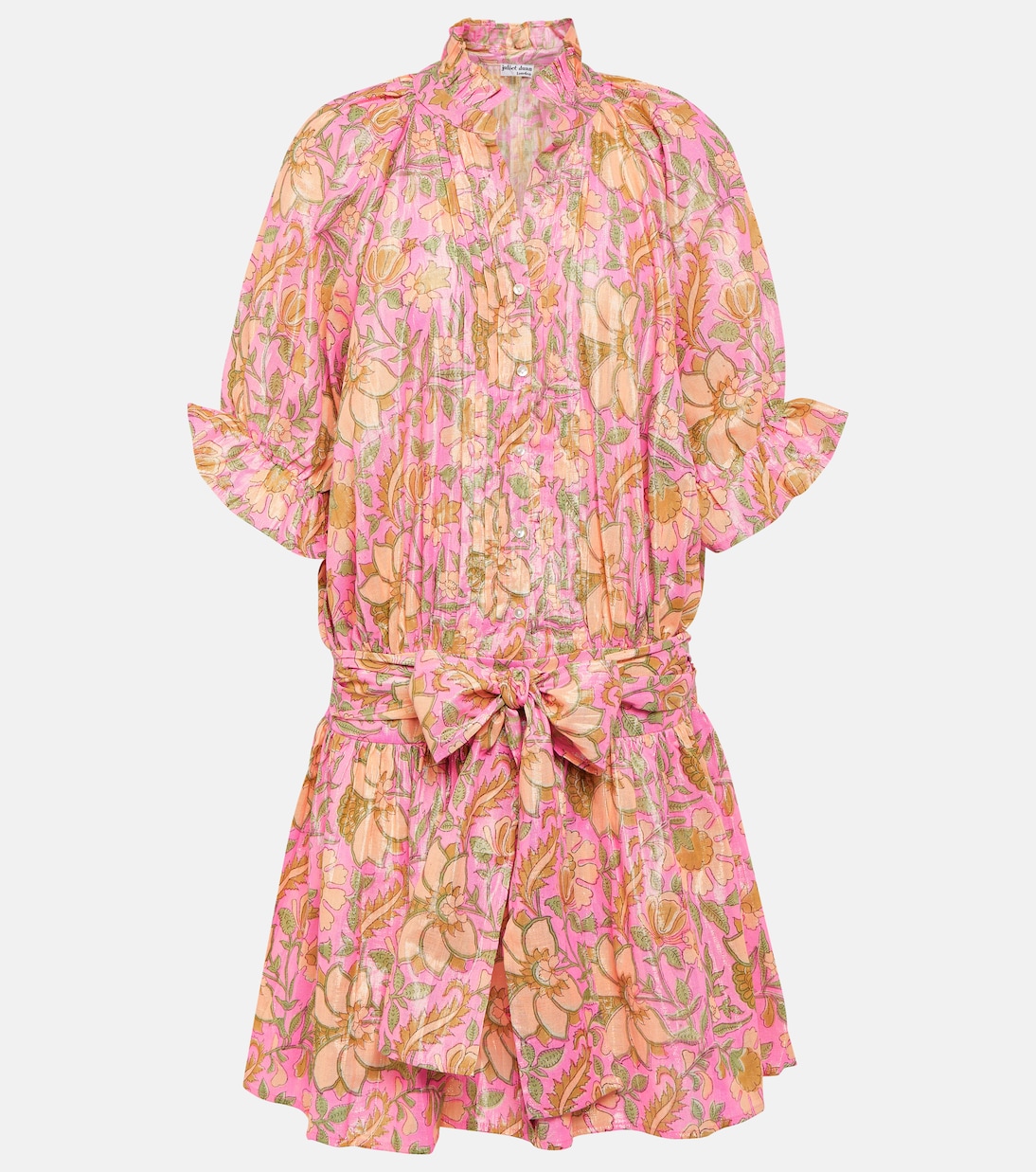 Vestido corto de mezcla de algodón | Juliet Dunn
