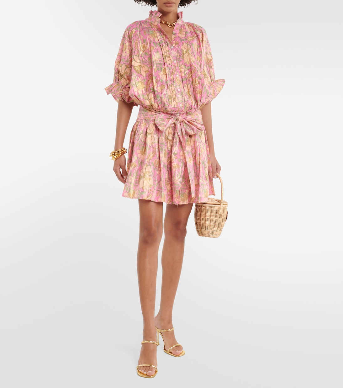 Vestido corto de mezcla de algodón | Juliet Dunn