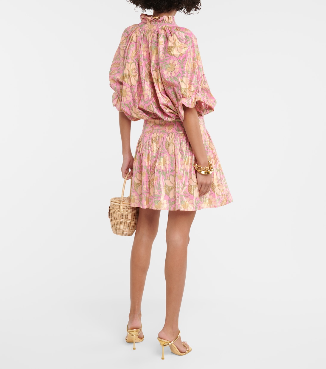 Vestido corto de mezcla de algodón | Juliet Dunn