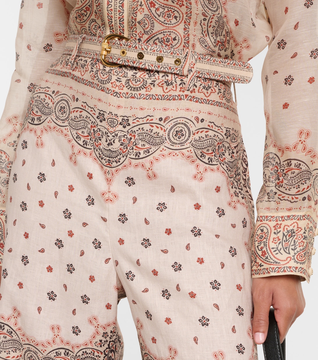 Weite High-Rise-Hose aus Leinen | Zimmermann