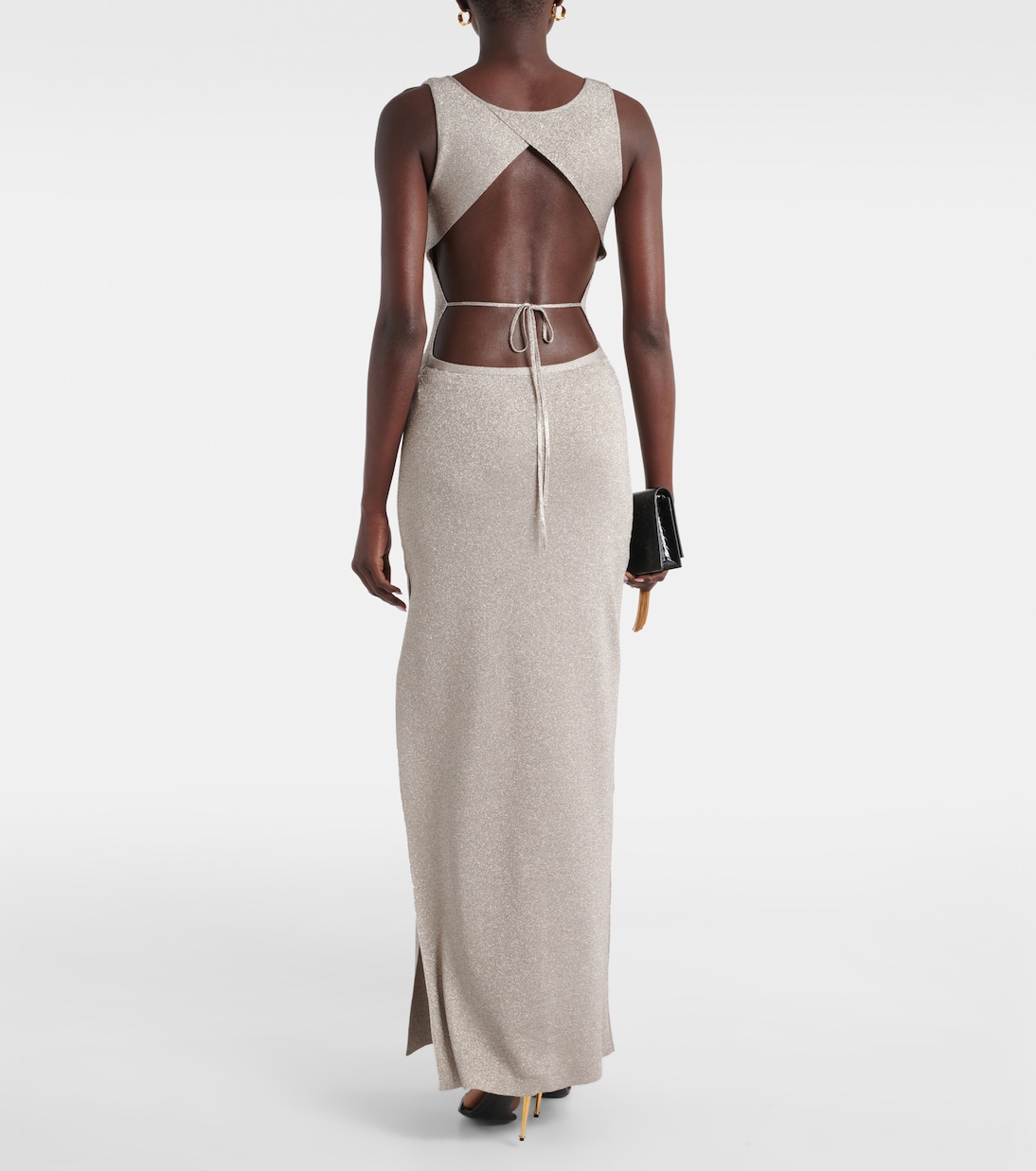 Metallic knit maxi dress | Tom Ford