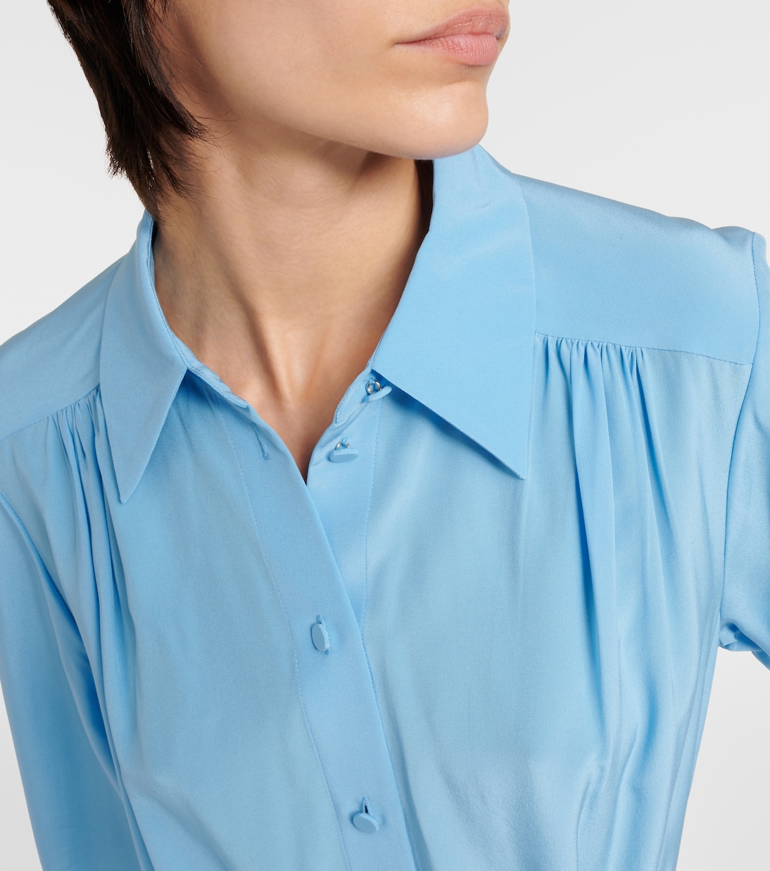 Vestido camisero Diane de crepé de seda | Joseph