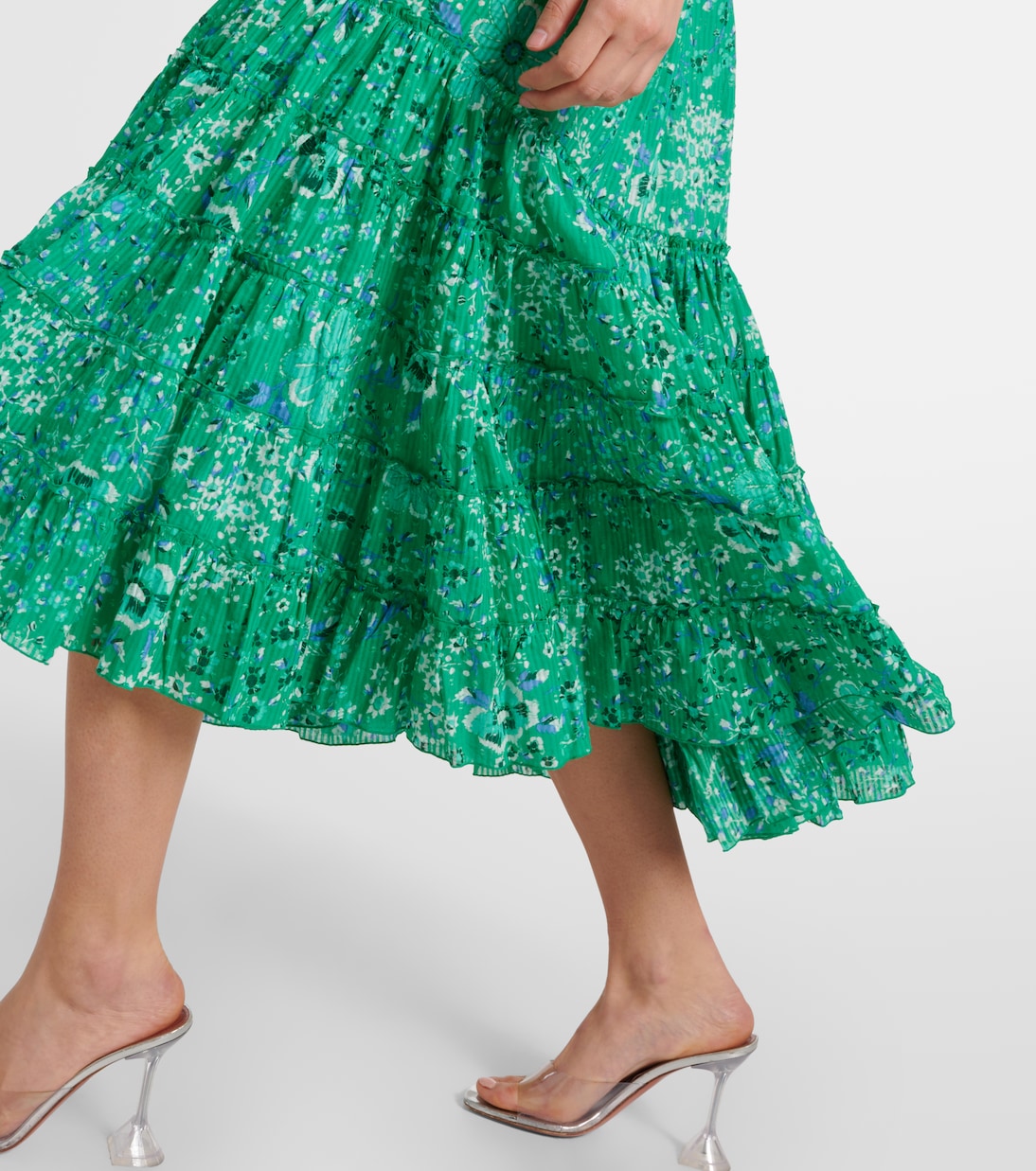 Vestido midi Soledad floral | Poupette St Barth