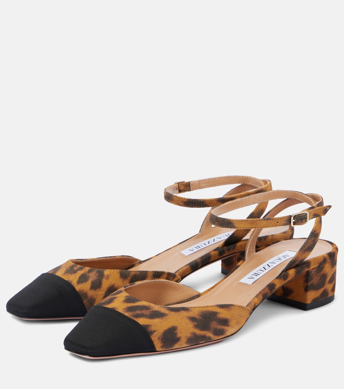 Escarpins French Flirt 35 en daim à motif léopard | Aquazzura