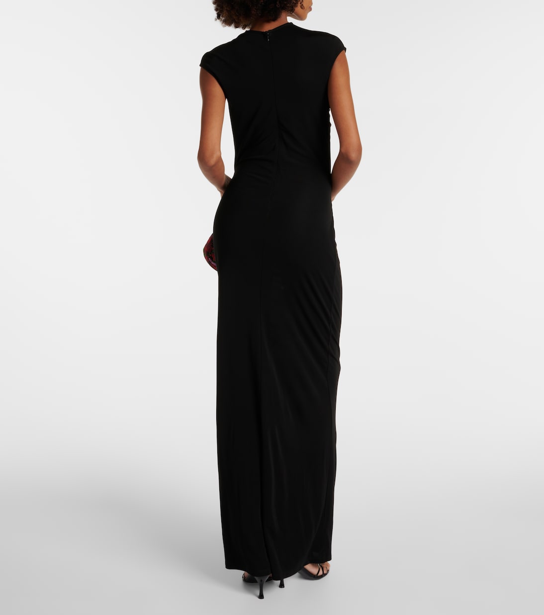 Abito lungo in jersey con cut-out | Christopher Esber