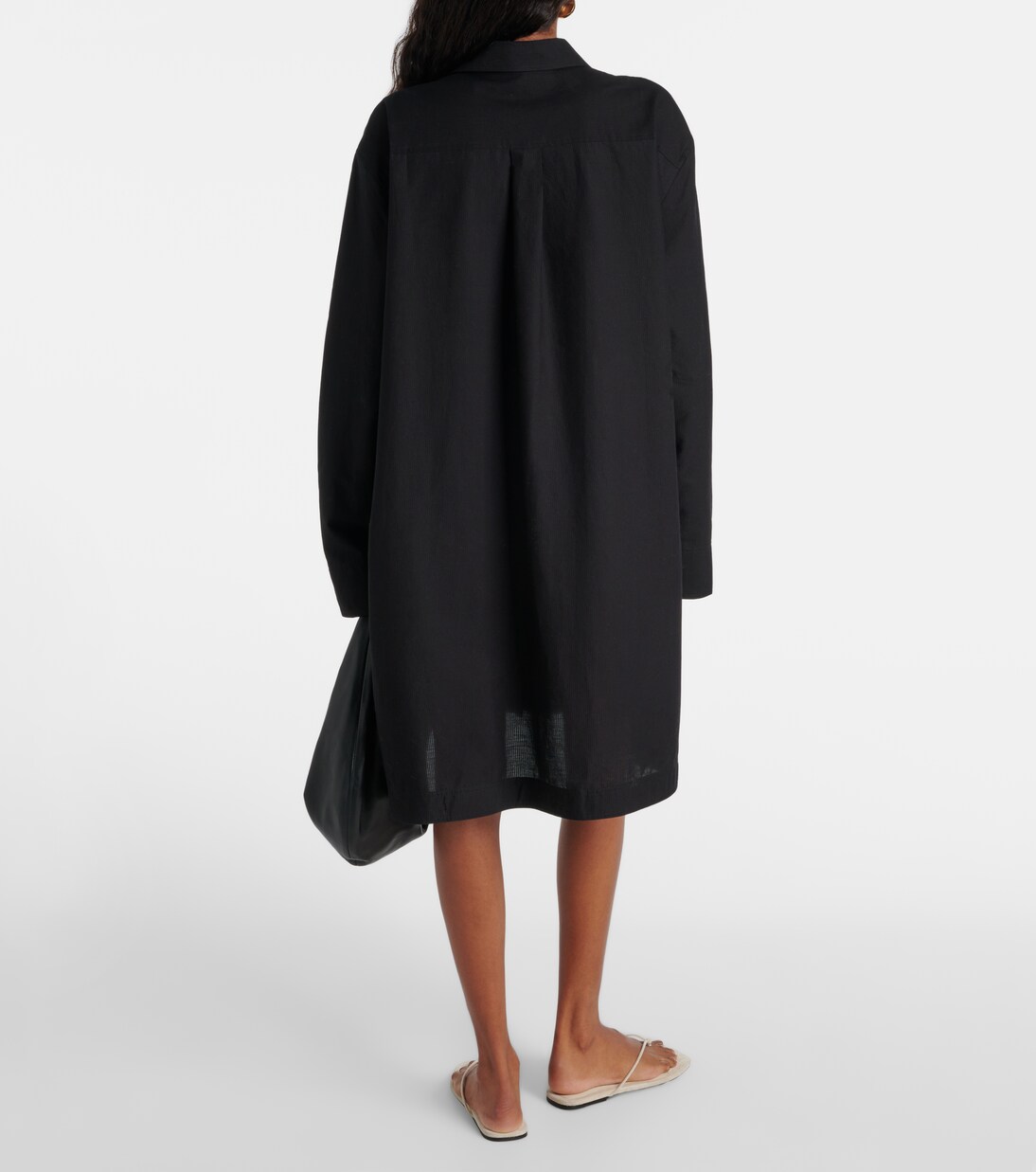 Robe chemise oversize en coton | Toteme