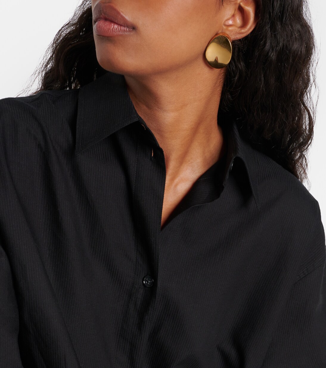 Robe chemise oversize en coton | Toteme