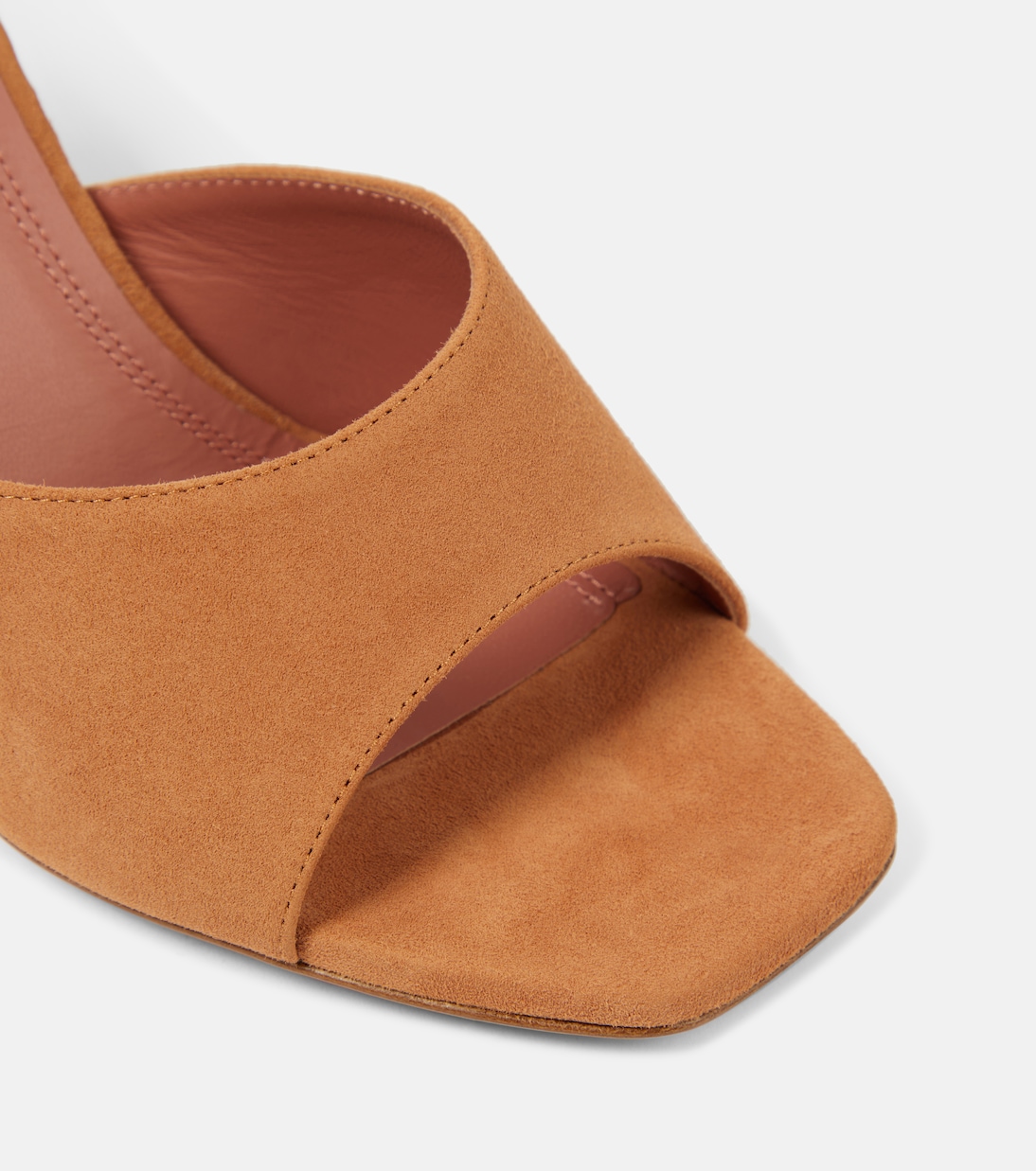 Mules Lupita 95 in suede | Amina Muaddi