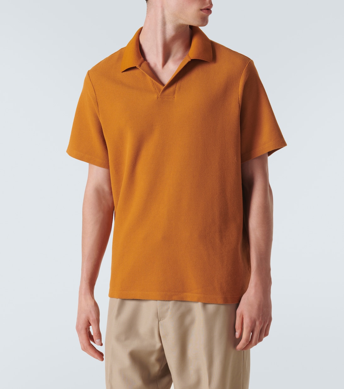Polo de algodón en jacquard | Frame