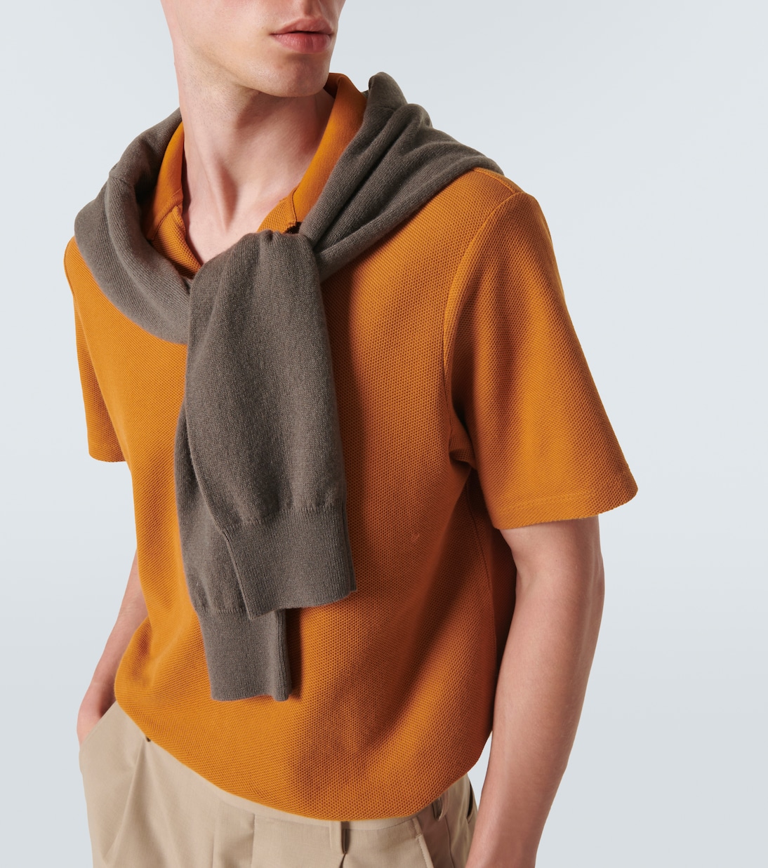 Polo de algodón en jacquard | Frame